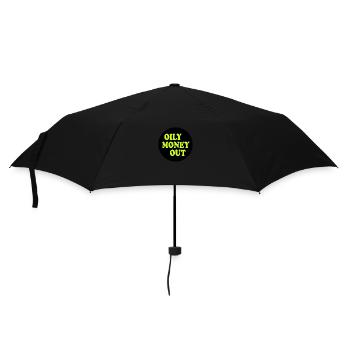 Only money out - Regenschirm (klein) - Schwarz - Vorne