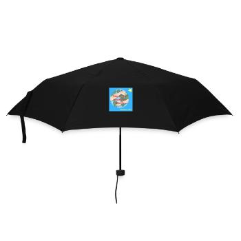 FEMME QUI NOURRIR LES MONDE - Regenschirm (klein) - Schwarz - Vorne