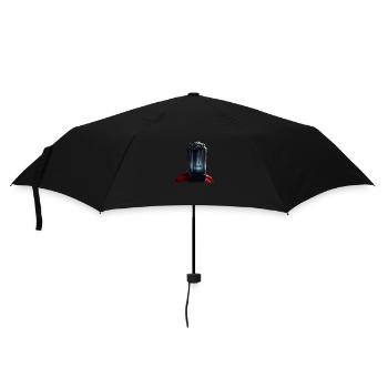 Mensch und Maschine - Regenschirm (klein) - Schwarz - Vorne