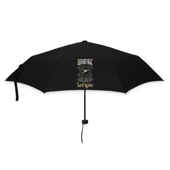 Skorpion Geburtstag Eigenschaften - Regenschirm (klein) - Schwarz - Vorne