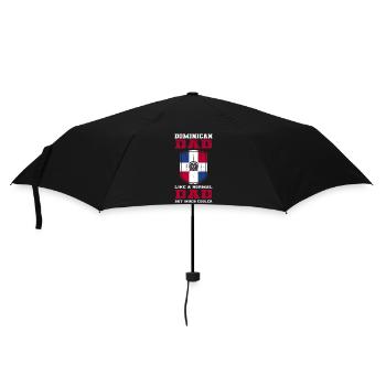 Dominikanische Republik | Dominikaner Geschenkidee - Regenschirm (klein) - Schwarz - Vorne