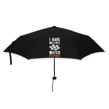 Uhrensammler Uhrwerk Sammler - Regenschirm (klein) - Schwarz - Vorne