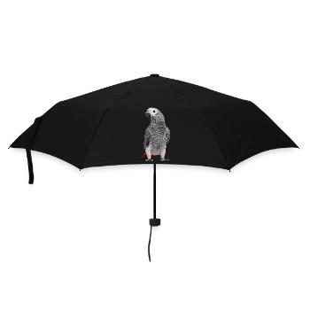 Perroquet gris d’Afrique - Parapluie standard - noir - Devant