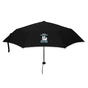 Vintage Retro Sailing Voilier cadeau - Parapluie standard - noir - Devant