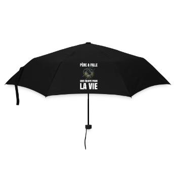 Father and daughter, a team for life - Umbrella (small) - black - Front