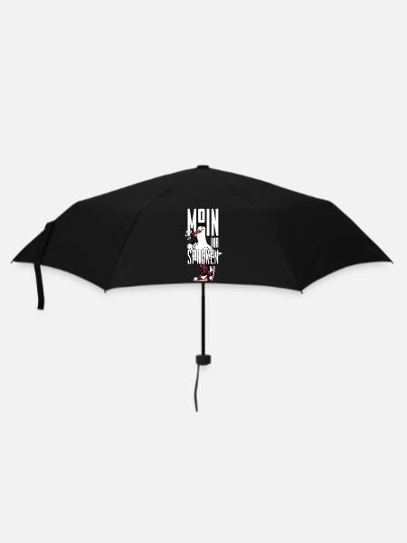 MOIN IHR SPACKEN - Regenschirm (klein) - Schwarz
