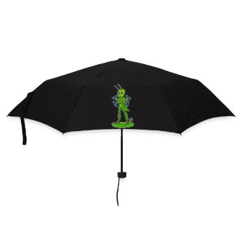 Caterpillar Bodybuilder Dumbbells Bodybuilding - Umbrella (small) - black - Front