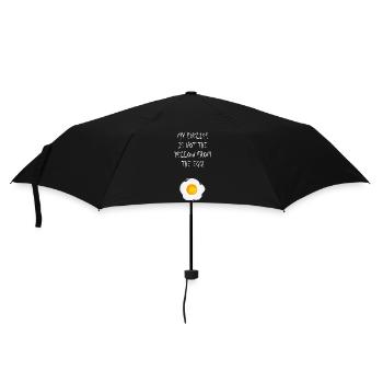 My English is not the yellow from the egg - Regenschirm (klein) - Schwarz - Vorne