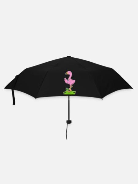 Flamingo Halskette - Regenschirm (klein) - Schwarz
