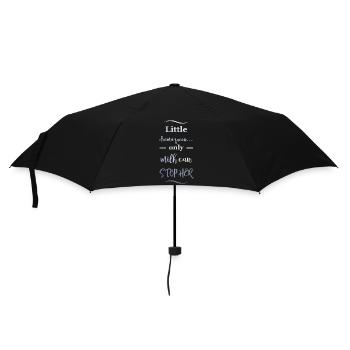 Drama Girl - Regenschirm (klein) - Schwarz - Vorne