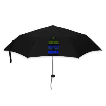 rente 2025 legenden - Regenschirm (klein) - Schwarz - Vorne