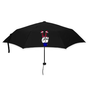 Holland Flag Christmas Peace Symbol Used - Umbrella (small) - black - Front