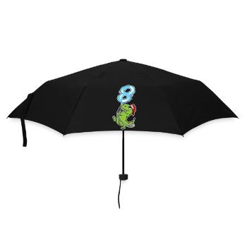 8e anniversaire dinosaure pompier cadeau - Parapluie standard - noir - Devant
