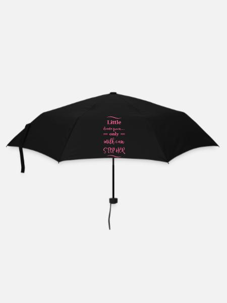 Little Drama Queen only milk can stop her - Regenschirm (klein) - Schwarz