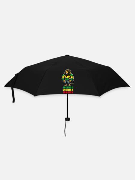 Jamaika Löwen Reggae Musik - Regenschirm (klein) - Schwarz