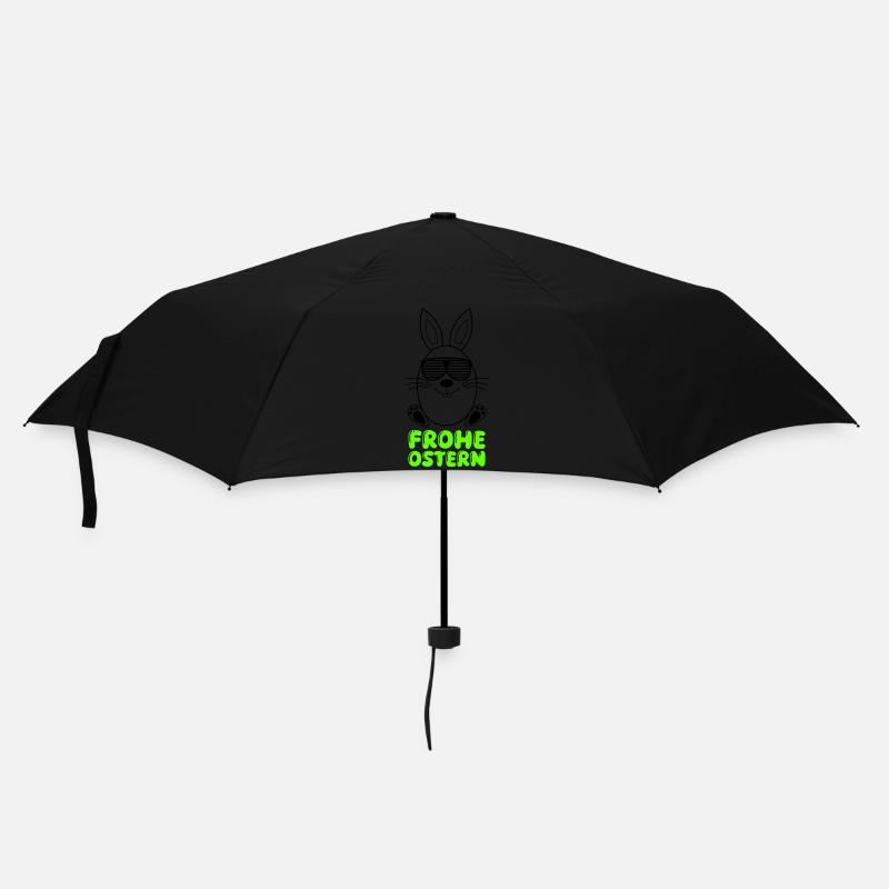 frohe ostern - Regenschirm (klein) - Schwarz