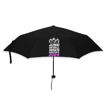 Junggesellinnenabschied 2024 Einhorn - Regenschirm (klein) - Schwarz - Vorne