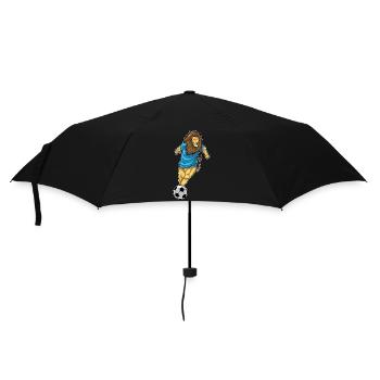 Lion Joueur de Football Football - Parapluie standard - noir - Devant