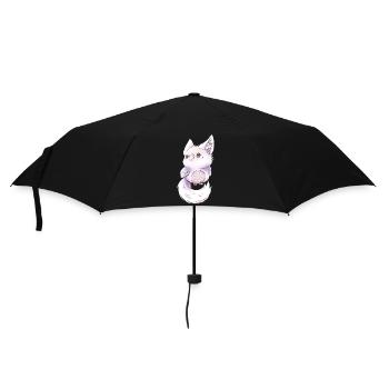 Lupifowl Winter Edition - Regenschirm (klein) - Schwarz - Vorne