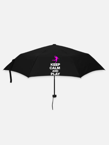 KEEP CALM AND PLAY HANDBALL! EM GESCHENK GERMANY s - Regenschirm (klein) - Schwarz