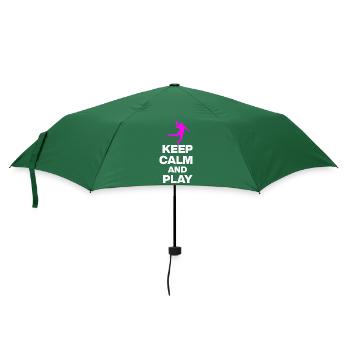 KEEP CALM AND PLAY HANDBALL! EM GESCHENK GERMANY s - Regenschirm (klein) - Flaschengrün - Vorne