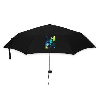 I love games - Umbrella (small) - black - Front