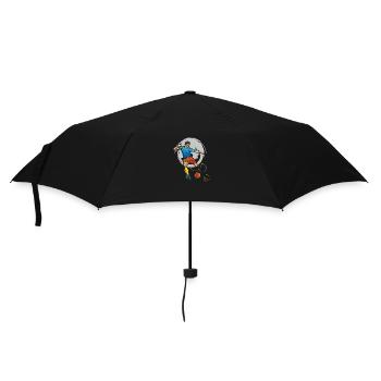 Fussball - Regenschirm (klein) - Schwarz - Vorne