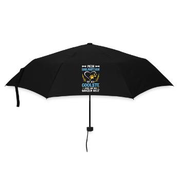 Mein Dalmatiner 1. Geburtstag - Regenschirm (klein) - Schwarz - Vorne