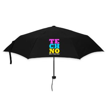 Rave Raver Musique techno Techno basse Table de mixage - Parapluie standard - noir - Devant