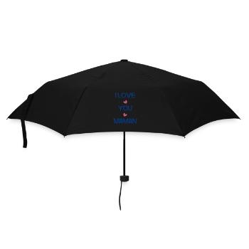 BONNE FÊTE MAMAN. MAMAN. FÊTE DES MÈRES. COEUR - Parapluie standard - noir - Devant