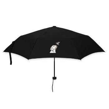 Motif des chiens crayons du colibri labrador - Parapluie standard - noir - Devant