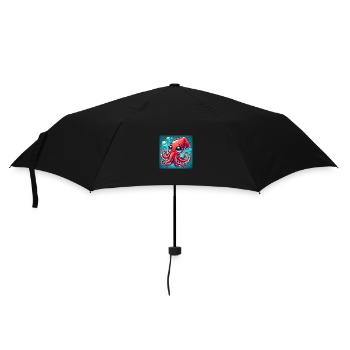 Der freundliche Riesenkalmar: Ein sDee-Abenteuer - Regenschirm (klein) - Schwarz - Vorne