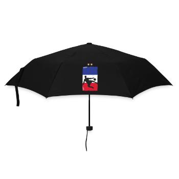 France Football Maillot de foot Drapeau Français - Parapluie standard - noir - Devant