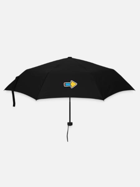Comic Arrow Direction Right - Umbrella (small) - black