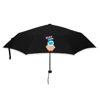 Stay cool Eiscreme Pingu - Regenschirm (klein) - Schwarz - Vorne