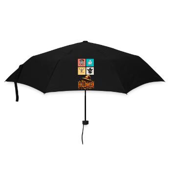 Dance of halloween: A Colorful Ensemble - Umbrella (small) - black - Front