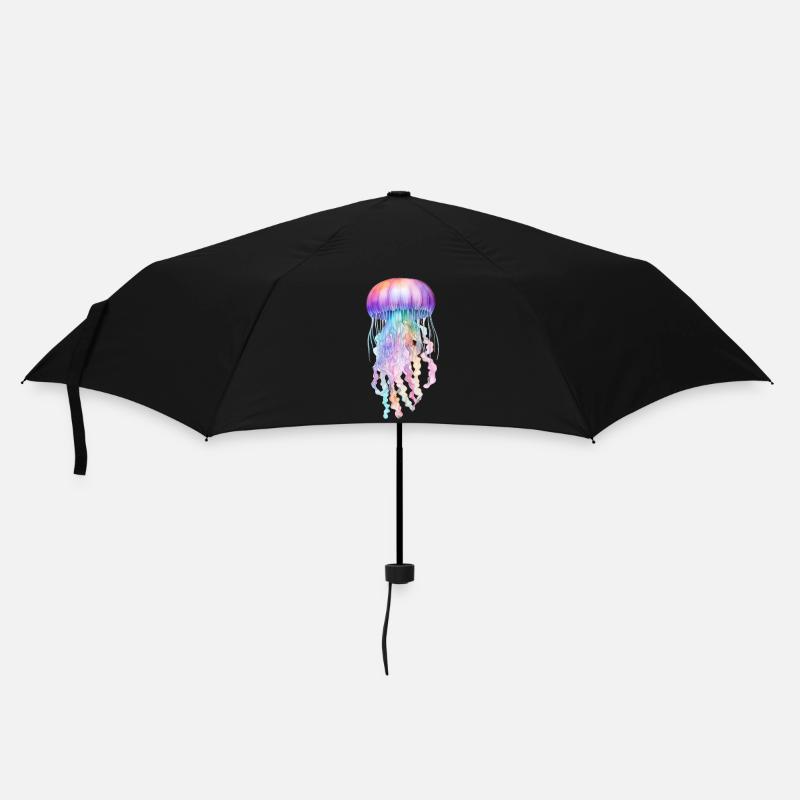 Méduse bleue - Parapluie standard - noir