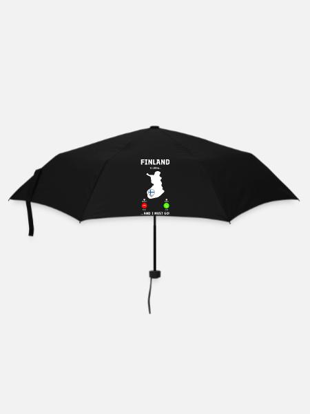 Finland Is Calling - Funny Incoming Call Design - Umbrella (small) - black