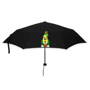 Avocado Basketball Player Basketball - Umbrella (small) - black - Front
