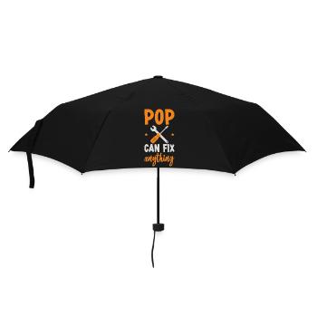 Pop Can Fix Anything - Regenschirm (klein) - Schwarz - Vorne