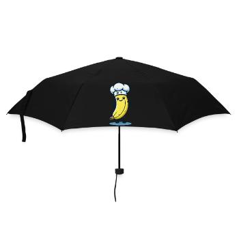 Banane Comic Cuisinier - Parapluie standard - noir - Devant