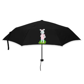 Hase Krankenschwester - Regenschirm (klein) - Schwarz - Vorne