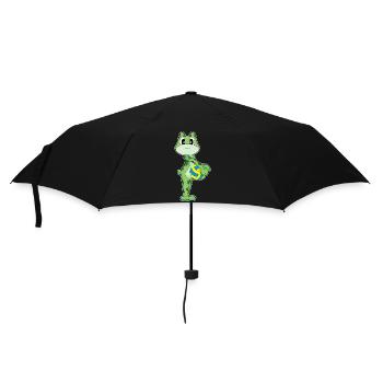 Frog Volleyball Player Volleyball Sports - Umbrella (small) - black - Front