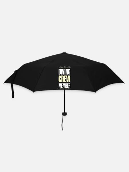 Diving Crew - Regenschirm (klein) - Schwarz