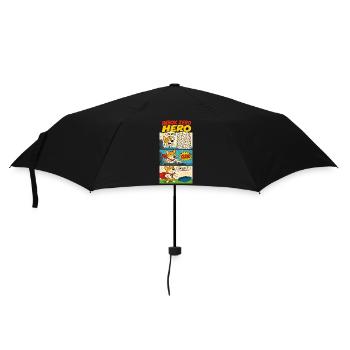 Inbox Zero Office Hero - Umbrella (small) - black - Front