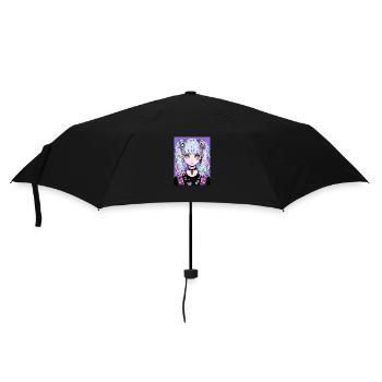 Anime, Girl, Gift - Umbrella (small) - black - Front