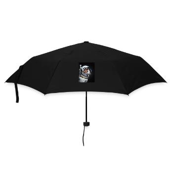 Chat comme astronaute - Parapluie standard - noir - Devant