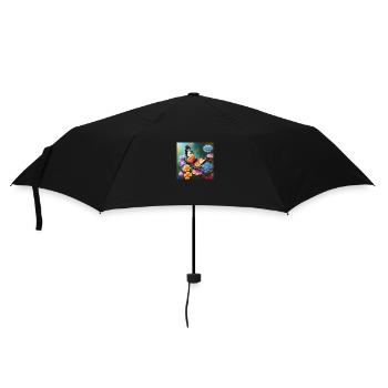 Afrikanischer Schmetterling - Regenschirm (klein) - Schwarz - Vorne