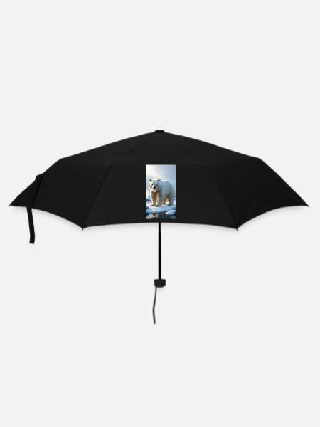 Polar Bear - Umbrella (small) - black
