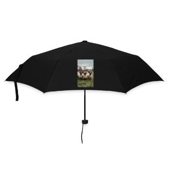 Sheep in meadow - Umbrella (small) - black - Front